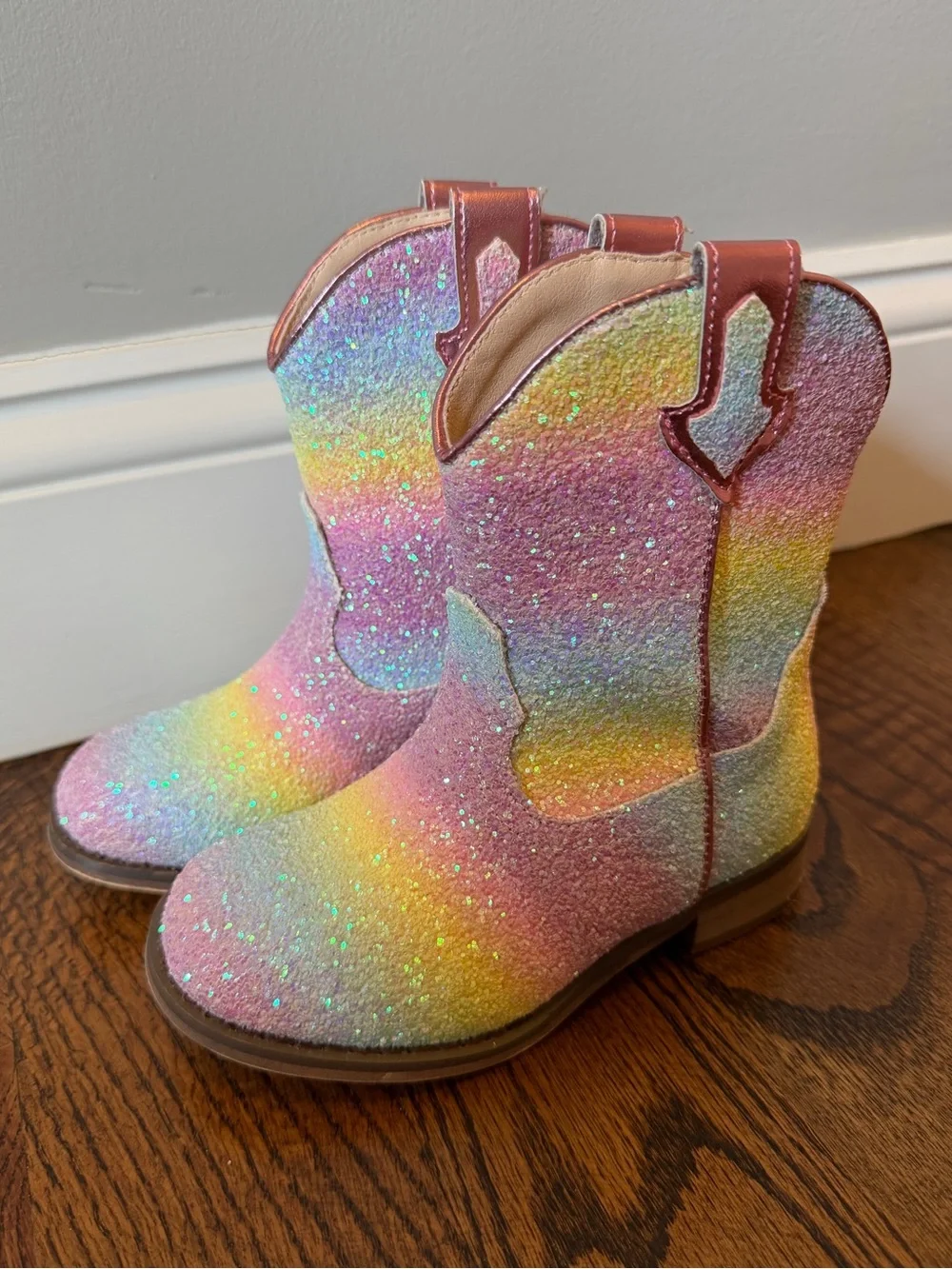 Like new! Toddler girls rainbow cowgirl boots!